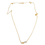 Dewdrop Diamond and Gold Necklace