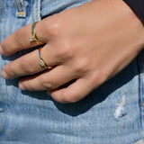 Vector Tear Drop Diamond Band Ring