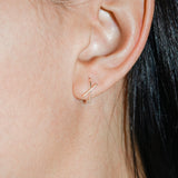 Solid Horizon Mini Thread Earring