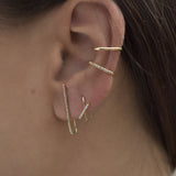 Ruby Horizon Mini Thread Earring