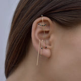 Dark Magic Wand Needle Earring