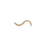 Diamond Pave Nalu Stud Earring (single)