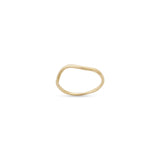 Nalu Plain Wave Band Ring