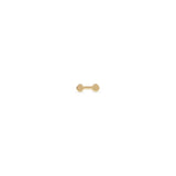 Balanced Sun Disc Bar Stud Earring