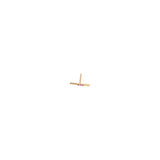 Leveled Diamond Bar Stud Earring