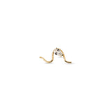 Diamond MuMu Wave Stud Earring (single)