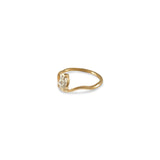 Solitaire Drop Nalu Band Ring