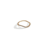 Pave Ocean Wave Diamond Band Ring