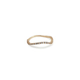 Pave Ocean Wave Diamond Band Ring