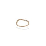 Pave Ocean Wave Diamond Band Ring