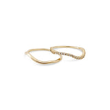 Nalu Plain Wave Band Ring