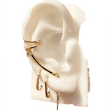 Daina Cuff Needle Gold Earring