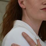 Edition — Orb Drop Needle Earring (Ruby)
