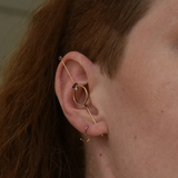 Edition — OrbDrop Needle Earring (Sapphire)