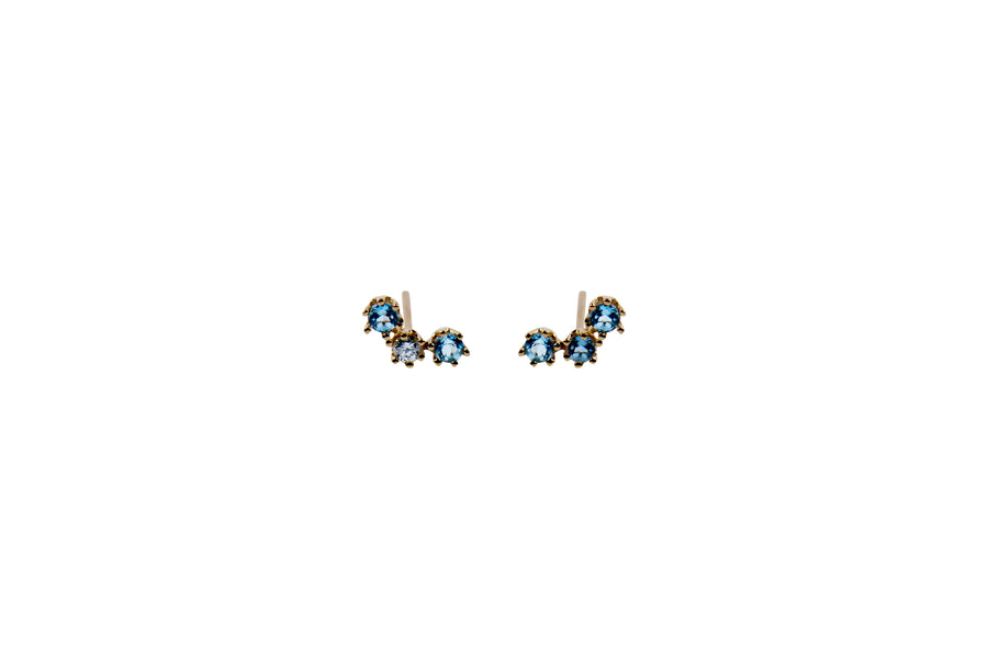 Flat Back Tiny Magic Trio Stud
