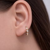 Flow — Sequence Hoop Earrings (Diamond)