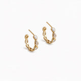 Flow — Sequence Hoop Earrings (Diamond)