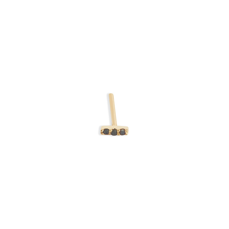 Flat Back Black Diamond Brick Stud