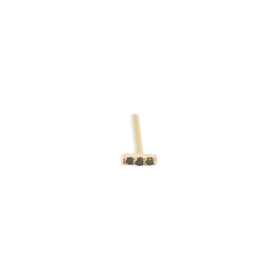 Flat Back Black Diamond Brick Stud