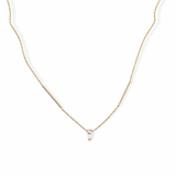The Line — Interrupted Necklace (Emerald)