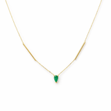 The Line — Interrupted Necklace (Emerald)