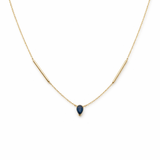 The Line — Interrupted Necklace (Emerald)