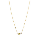 Me and You Canary Gold Necklace