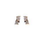 Me and You Gold and Diamonds Stud Earring