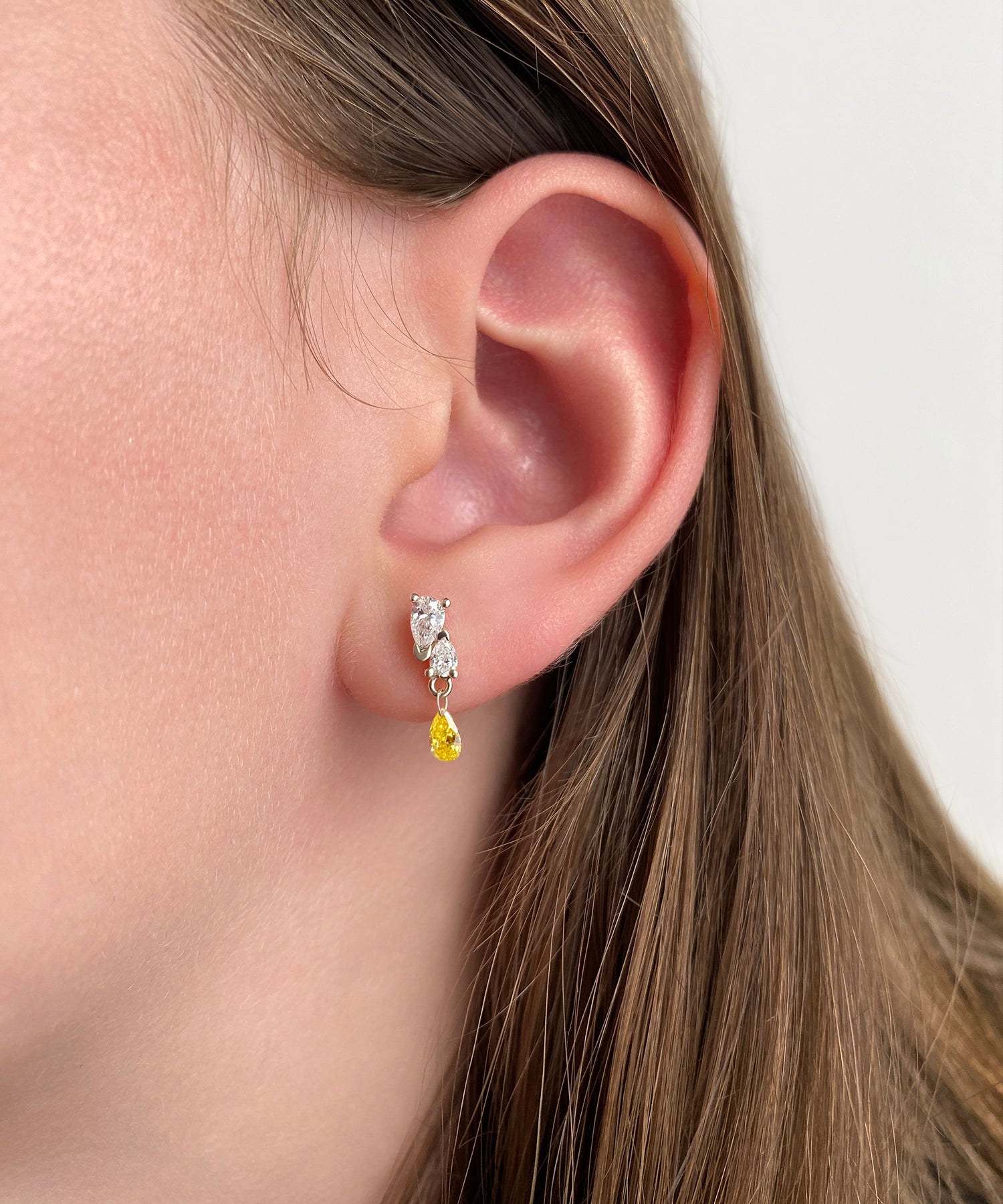 Me and You Canary Dangle Earring