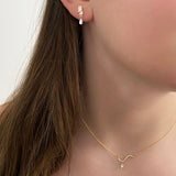 Me and You Diamond Dangle Earring