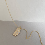 Diamond Tidal Coastline Pendant