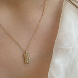 Diamond Tidal Coastline Pendant