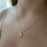 Diamond Tidal Coastline Pendant