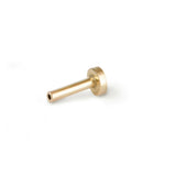 Flat Back White Diamond Element Curve Stud