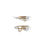 Sample White Pearl Horizon Mini Thread Earring