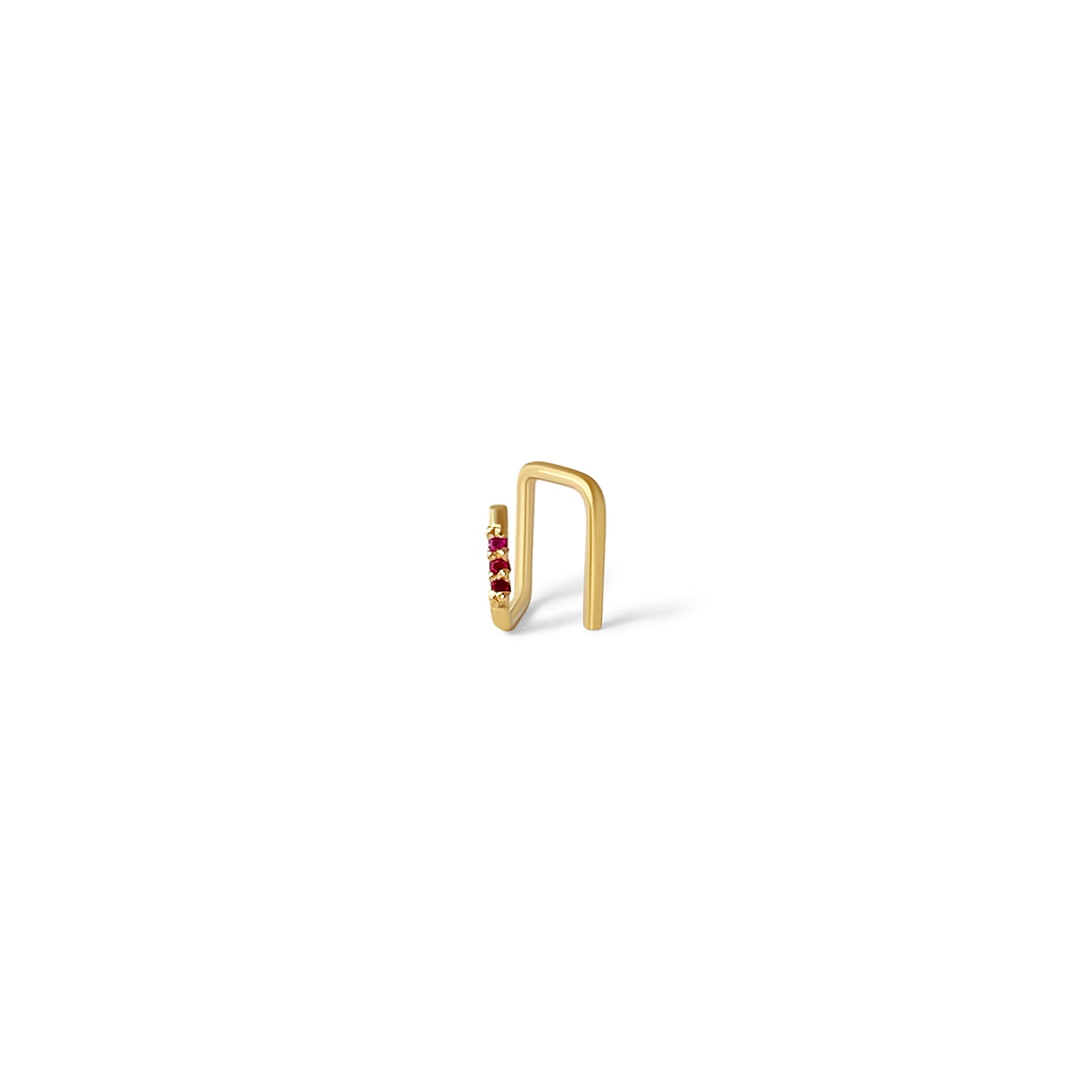 Mini Diamond Double Threader Hoop