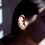 Esmeralda Cuff Gold Needle Earring