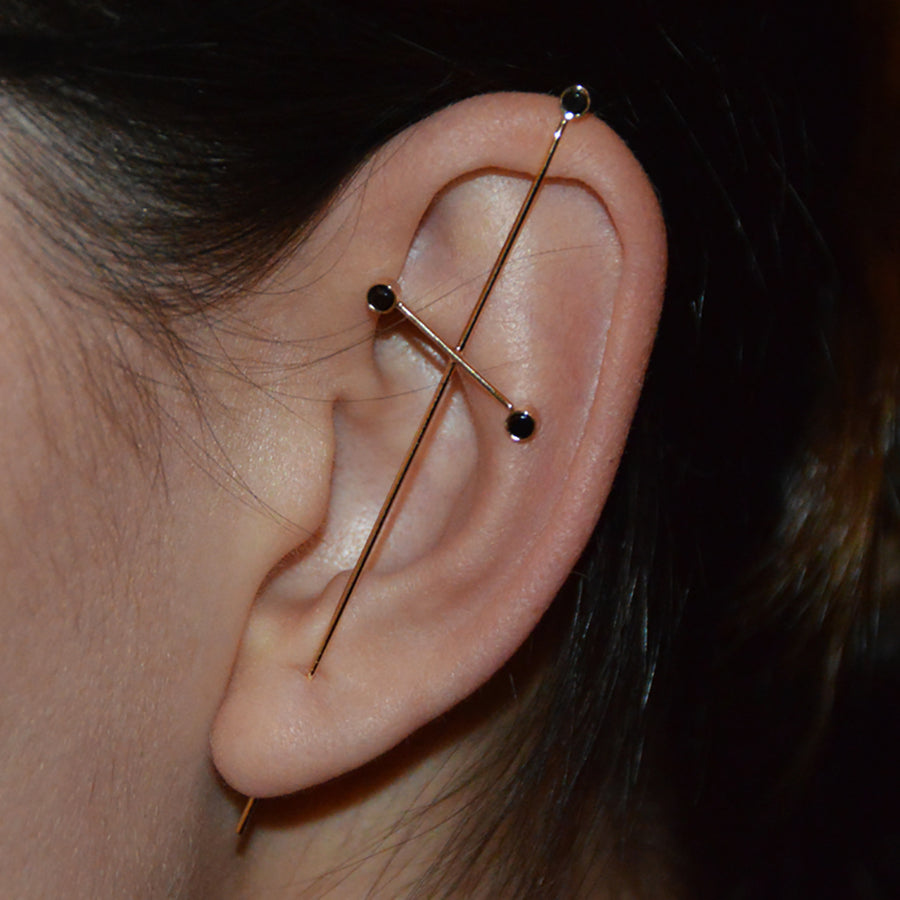 Three Pointer Needle Earring