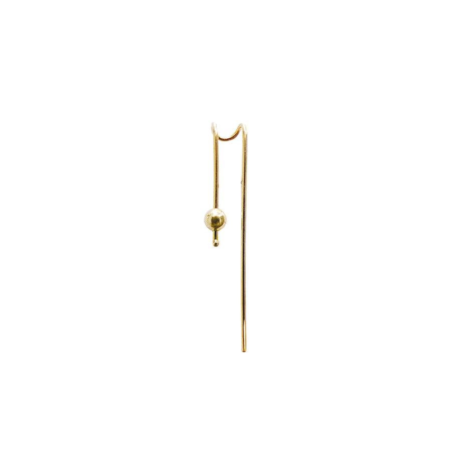 Ayasha Ball Drop Gold Suspender Earring