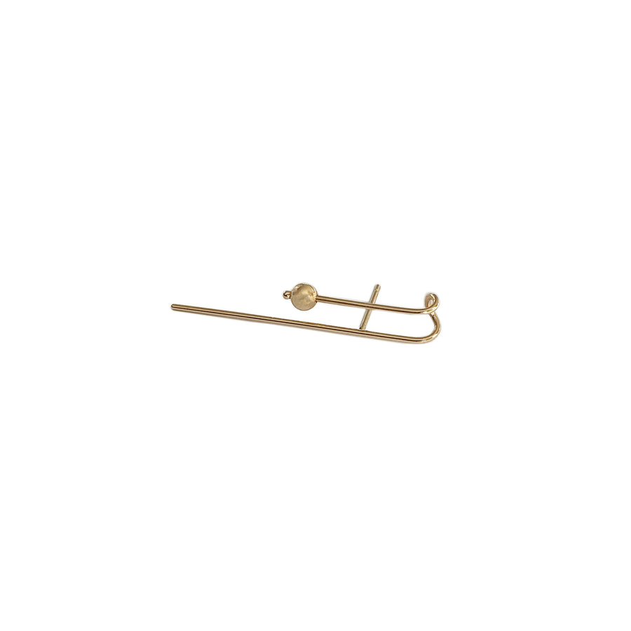 Ayasha Ball Drop Gold Suspender Earring