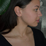 Sapphire Element Needle Earring