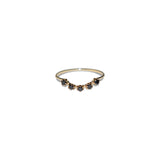 Black Diamonds Floating Magic Gold Ring