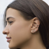 Ruby Horizon Mini Thread Earring