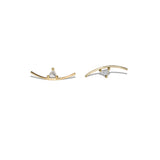 Element Curve Gold Stud Earring