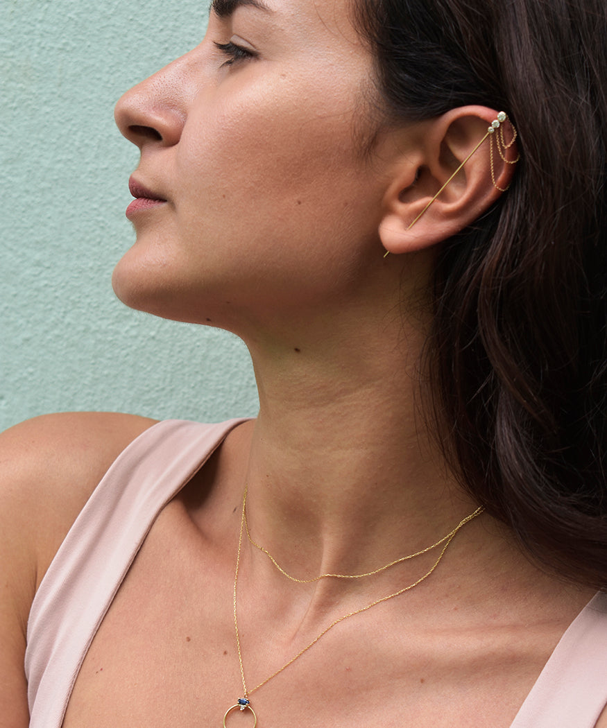 Edition — Orb Element Necklace (Sapphire)