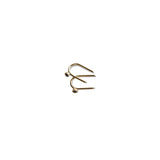 One Pointer Mini Thread Gold Earring