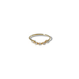 Black Diamonds Floating Magic Gold Ring