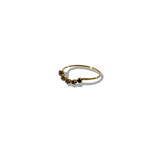 Black Diamonds Floating Magic Gold Ring