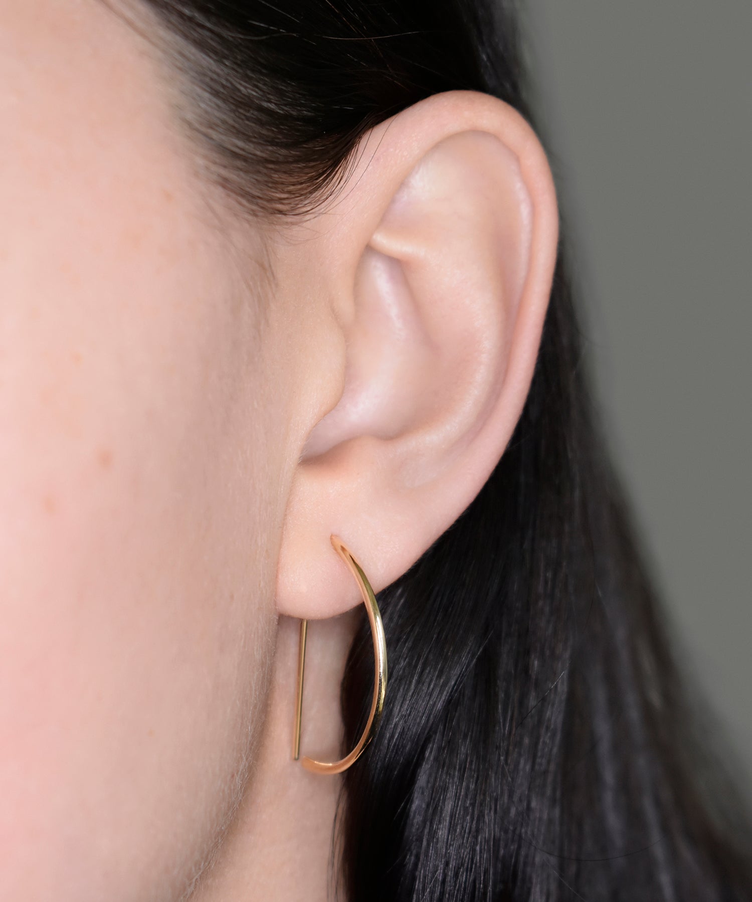 Large Demi Hoop Earring