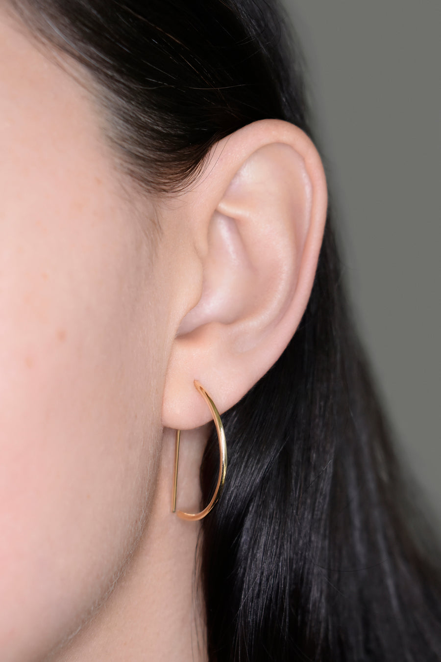 Large Demi Hoop Earring